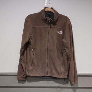 The North Face Men's Brown Performance Jacket - Lightweight Fleece